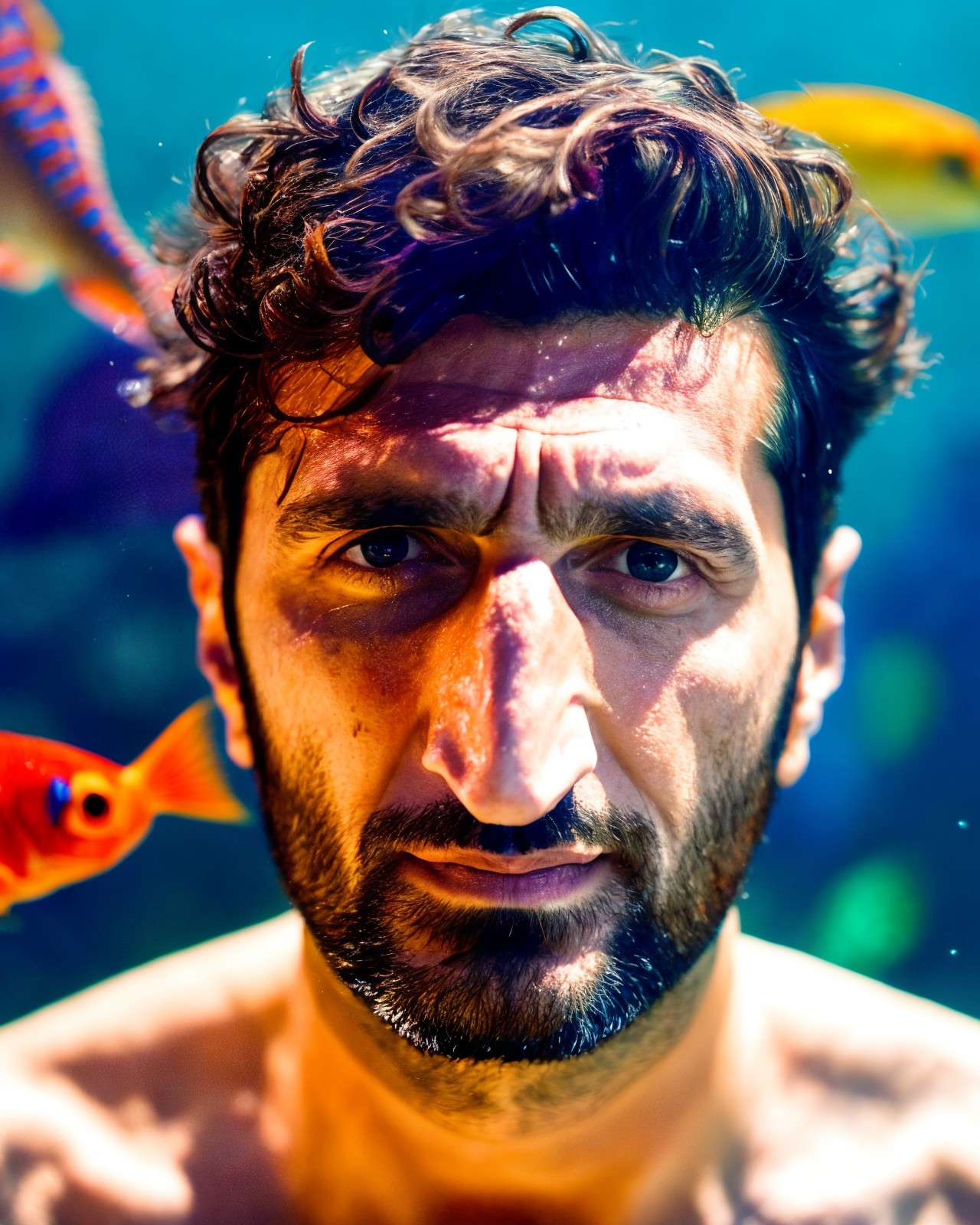 09807-3525474375-_lora_Fares_FaresSD15_0.7_ portrait, front view, handsome (Fares Fares_1.3) age 40 (underwater_1.2) with colorful (fishes around.jpg